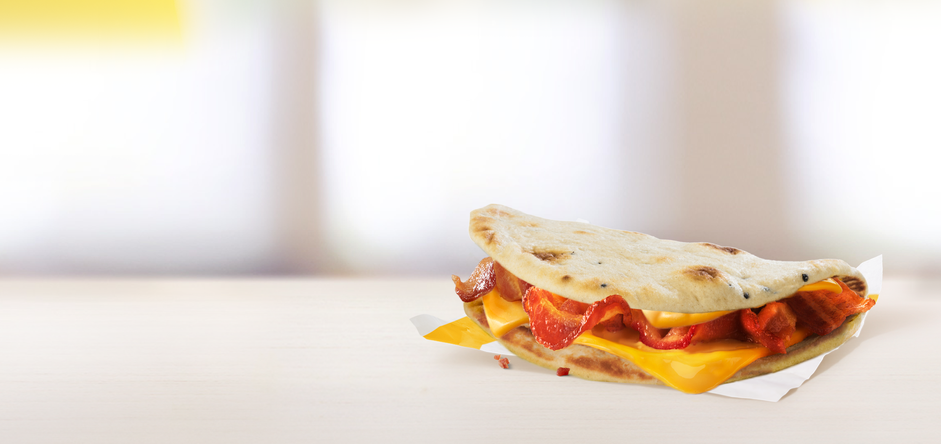 Cheesy Bacon Flatbread Mcdonalds Cyprus 0689